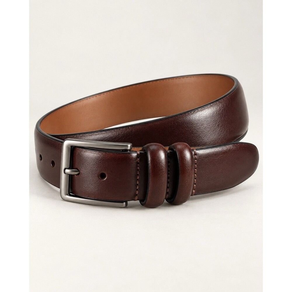 JOS. A. BANK Men's Brown Genuine Leather Handcrafted in Italy Dress Belt 38/95